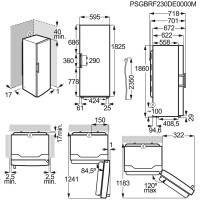 AEG ORK7M391DW 7000 MultiFlow freistehender Kühlschrank