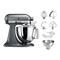 KitchenAid 5KSM175PSEMS Küchenmaschine Artisan 4,8L Med