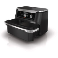 Ninja AF500EU Deluxe Schwarz Edition Foodi FlexDrawer Hei&sz