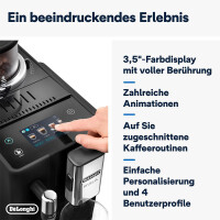 Delonghi Rivelia EXAM440.35.B, Kaffeevollautomat mit Milchau
