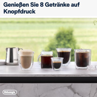 Delonghi Rivelia EXAM440.35.B, Kaffeevollautomat mit Milchau