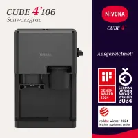 Nivona CUBE 4106 Kaffeevollautomat Schwarz/Grau – Komp