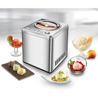 Unold Eismaschine Exklusiv 48872 – 2 L, Edelstahl, 180