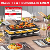 Tefal RE458812 Raclette Inox&Design für 10 Personen