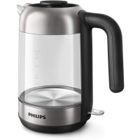Philips HD9339/80 Wasserkocher aus Glas, 2200 Watt, 1,7 Lite
