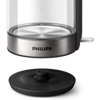Philips HD9339/80 Wasserkocher aus Glas, 2200 Watt, 1,7 Lite