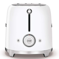 Smeg TSF01WHEU 50`s RETRO STYLE 2-SCHLITZ-TOASTER KOMPAKT, W
