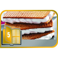 Tefal XA8005 Snack Collection Platte Waffeln Nummer 5 Schwar