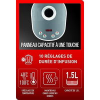 Tefal Tastea BJ551B10 Teemaschine, 8 Temperaturstufen, Fassu