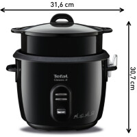 Tefal RK103811 Classic Reiskocher ,schwarz metallic , Zeitvo
