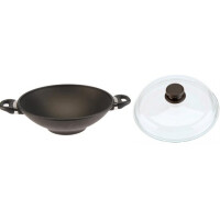 SKK WOK-Pfanne mit Glas-Deckel Serie 7 32cm 2