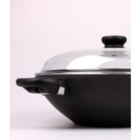 SKK WOK-Pfanne mit Glas-Deckel Serie 7 32cm 3