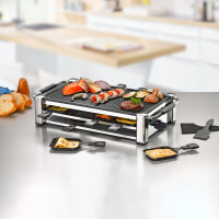 Rommelsbacher RCC1500 Fashion Raclette Grill 1500Watt chrome