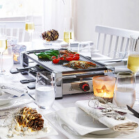 Rommelsbacher RCC1500 Fashion Raclette Grill 1500Watt chrome