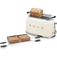 Smeg TSF02CREU 50s Retro Style, 2-SCHLITZ-TOASTER, LANG, CRE