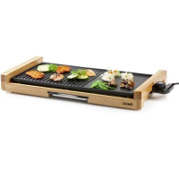 Domo DO8311TP Teppanyaki/Tischgrill, Bambus, 1 Liter, 1...