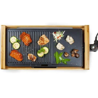Domo DO8311TP Teppanyaki/Tischgrill, Bambus, 1 Liter, 1 [Ene