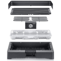 SEVERIN PG8562 Tischgrill mit Aluminium-Grillplatte, Schwarz