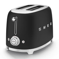 Smeg TSF01BLMEU 50`s RETRO STYLE 2-SCHLITZ-TOASTER KOMPAKT, 