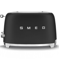 Smeg TSF01BLMEU 50`s RETRO STYLE 2-SCHLITZ-TOASTER KOMPAKT, 