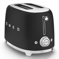 Smeg TSF01BLMEU 50`s RETRO STYLE 2-SCHLITZ-TOASTER KOMPAKT, 