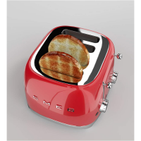Smeg TSF03RDEU 50`s RETRO STYLE 4-SCHLITZ-TOASTER, ROT 3