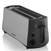 Cloer 3710 4-Scheiben-Toaster, 1380W, Temperatursensor, chro