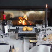 LIVOO DOC261 Raclette mit Stein für 4 Personen 20,8cmx1