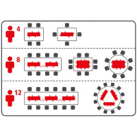 Rommelsbacher RC1600 Raclette Grill Kombi Set für 8 Per