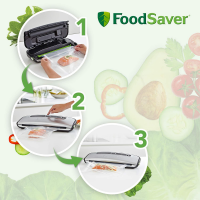 FoodSaver FFS015X Vakuummaschine mit Aufbewahrungsfach f&uum