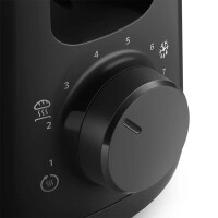 Toaster HD2590/90 mit  langer Toastkammer, Schwarz 2