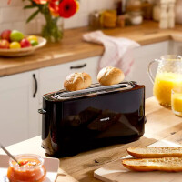 Toaster HD2590/90 mit  langer Toastkammer, Schwarz 4