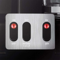 Krups KM850811 Duothek Doppel-Kaffeeautomat mit 2 Glaskannen